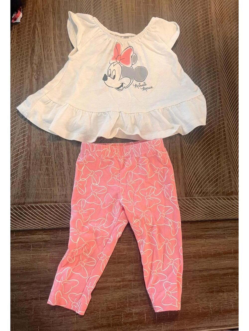 Jumping Beans Baby Girl Minnie Bow Outfit 6 Months